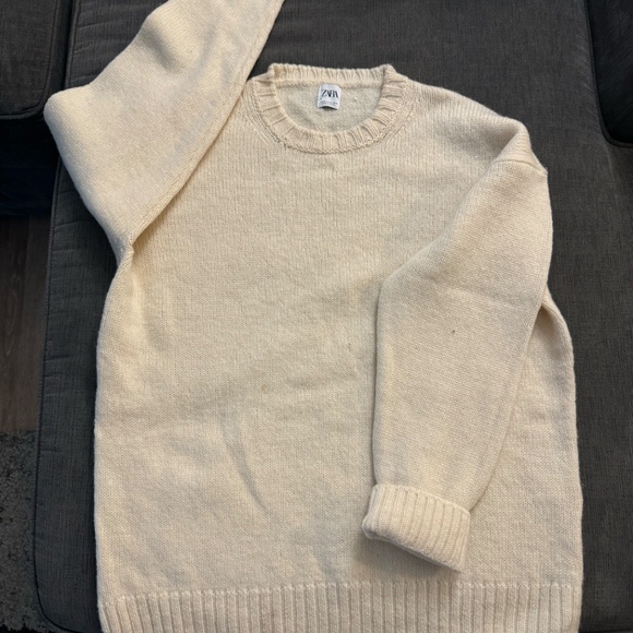 Beige/Cream Zara Sweater Size XL - new without tags - Picture 3 of 8